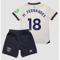 West Ham United Mateus Fernandes #18 Vonkajší Detský futbalový dres 2025-26 Krátky Rukáv (+ trenírky)